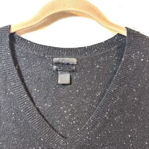 Halogen Cashmere Sweater S Small‎ Black Speckled Cozy Cabin Office